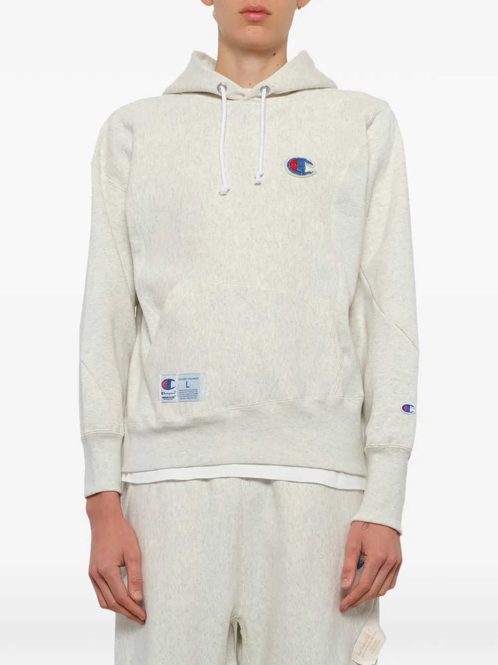 Undercover Hoodie met logopatch Beige