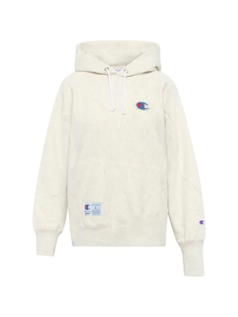 Undercover logo-patch drawstring hoodie