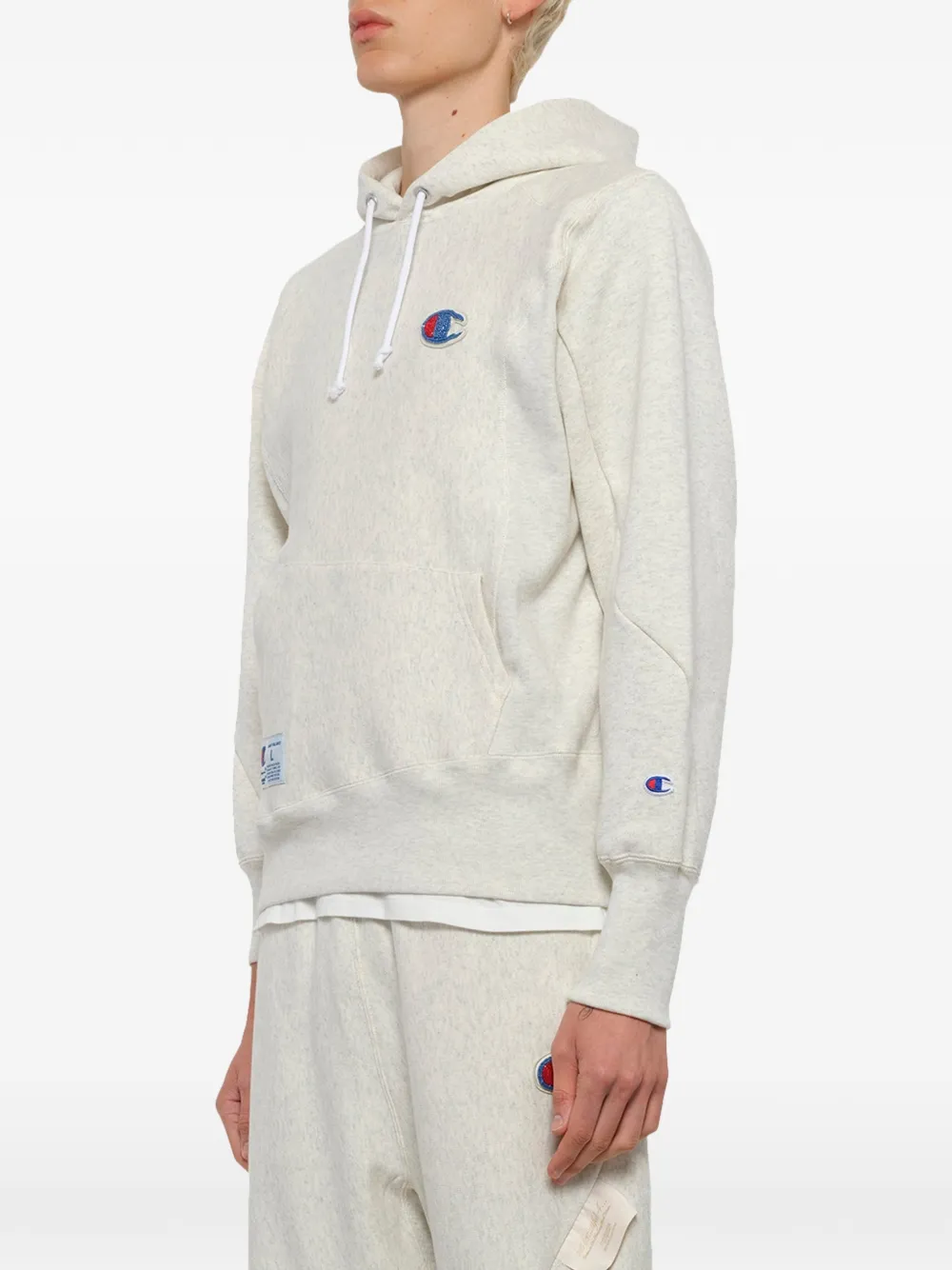 Undercover Hoodie met logopatch Beige