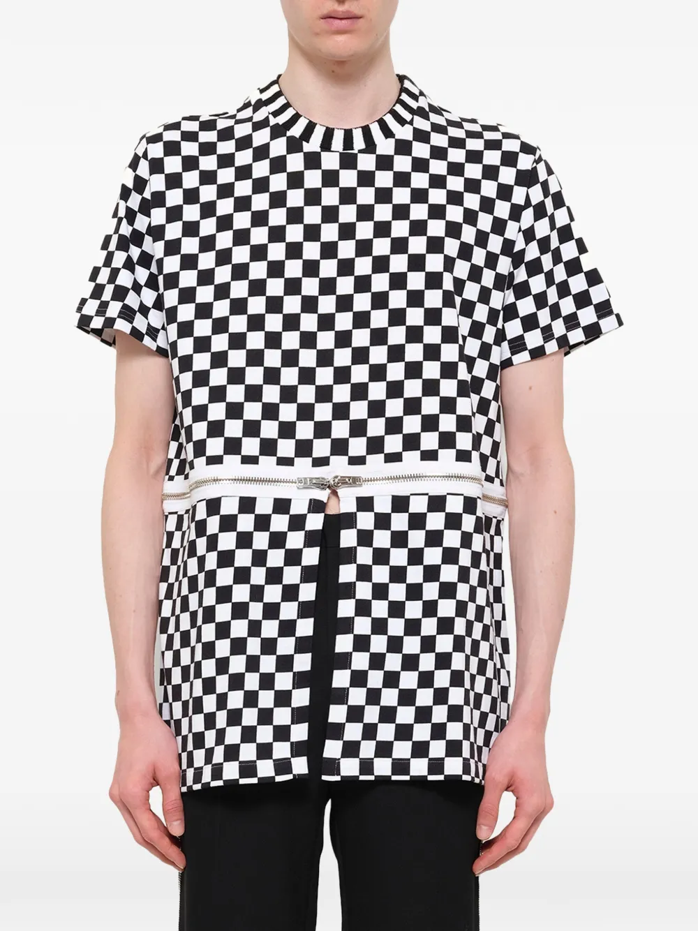 Givenchy Podium check-pattern t-shirt - Schwarz
