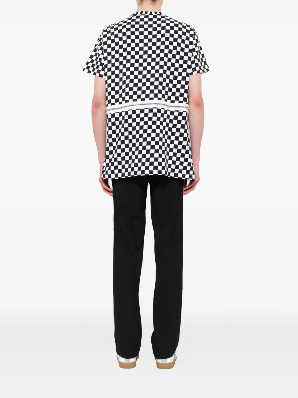Givenchy Podium geruit T-shirt Zwart