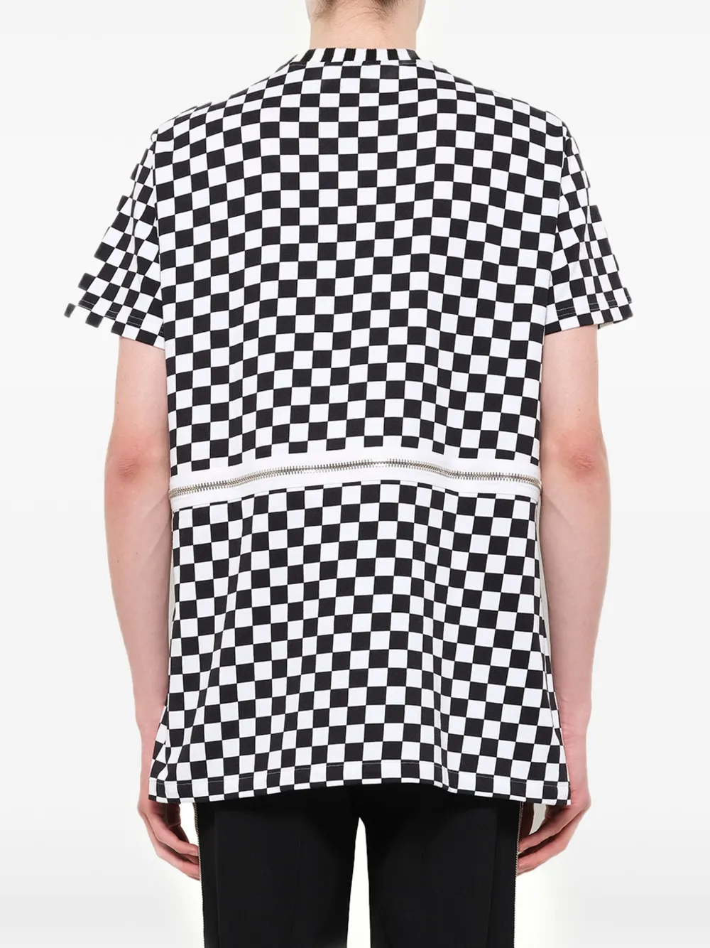 Givenchy Podium geruit T-shirt Zwart