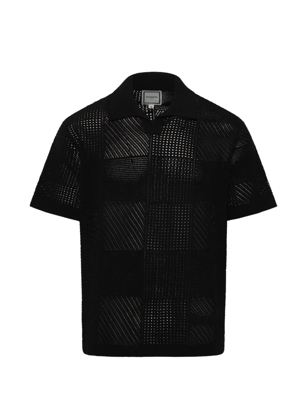 Wooyoungmi perforated cotton shirt - Schwarz