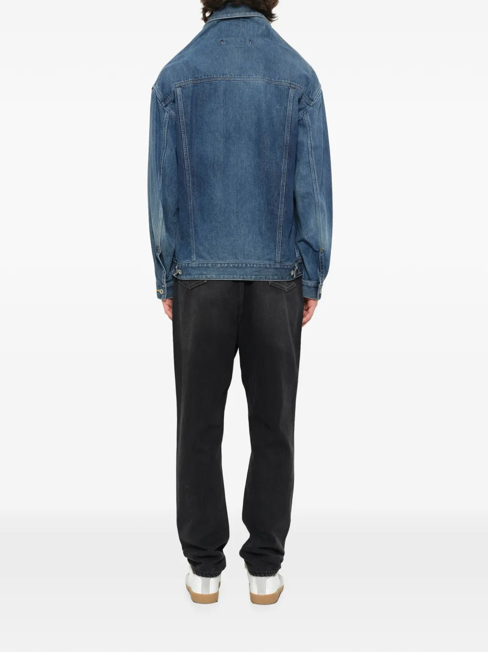 Doublet Head Drop denim jack Blauw