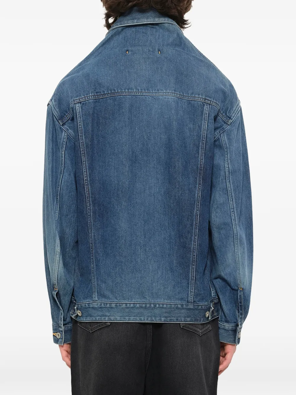 Doublet Head Drop denim jack Blauw