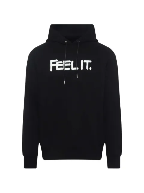 sacai Eric Haze slogan-print hoodie