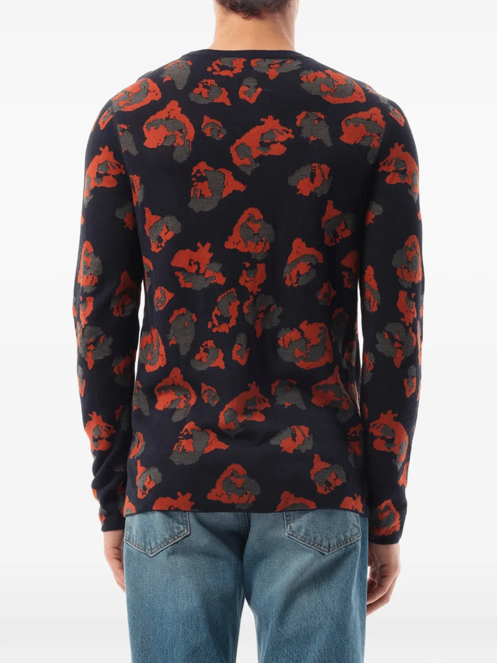 Lanvin Trui met luipaardjacquard Blauw