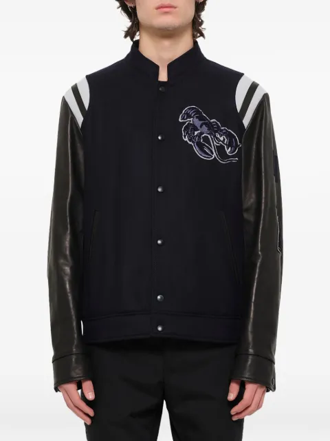 Lanvin lobster-patch baseball jacket