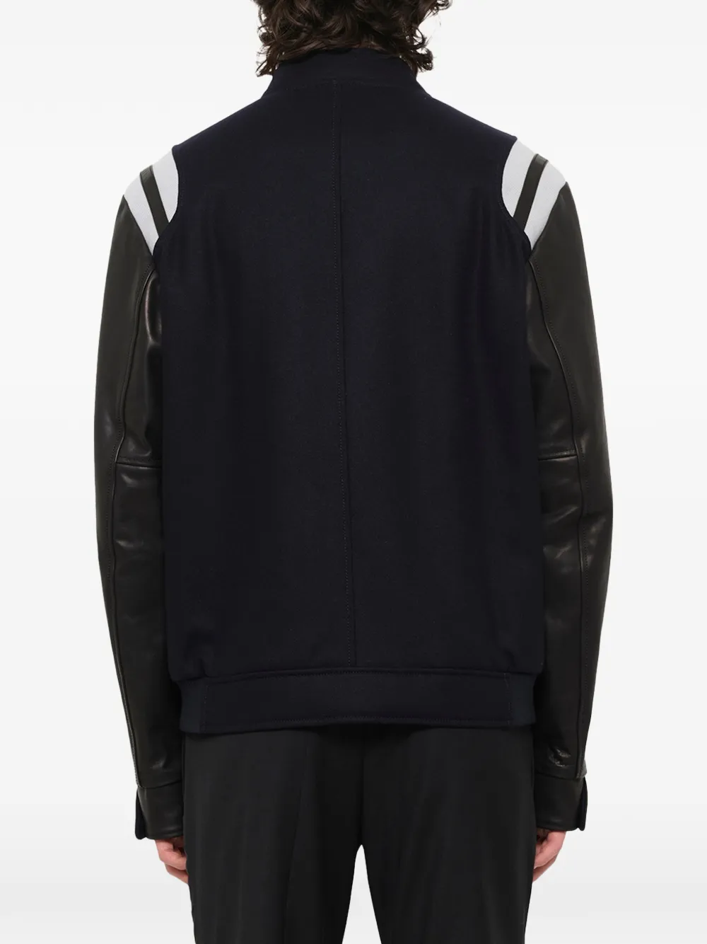Lanvin Honkbaljack met kreeft-patch Blauw