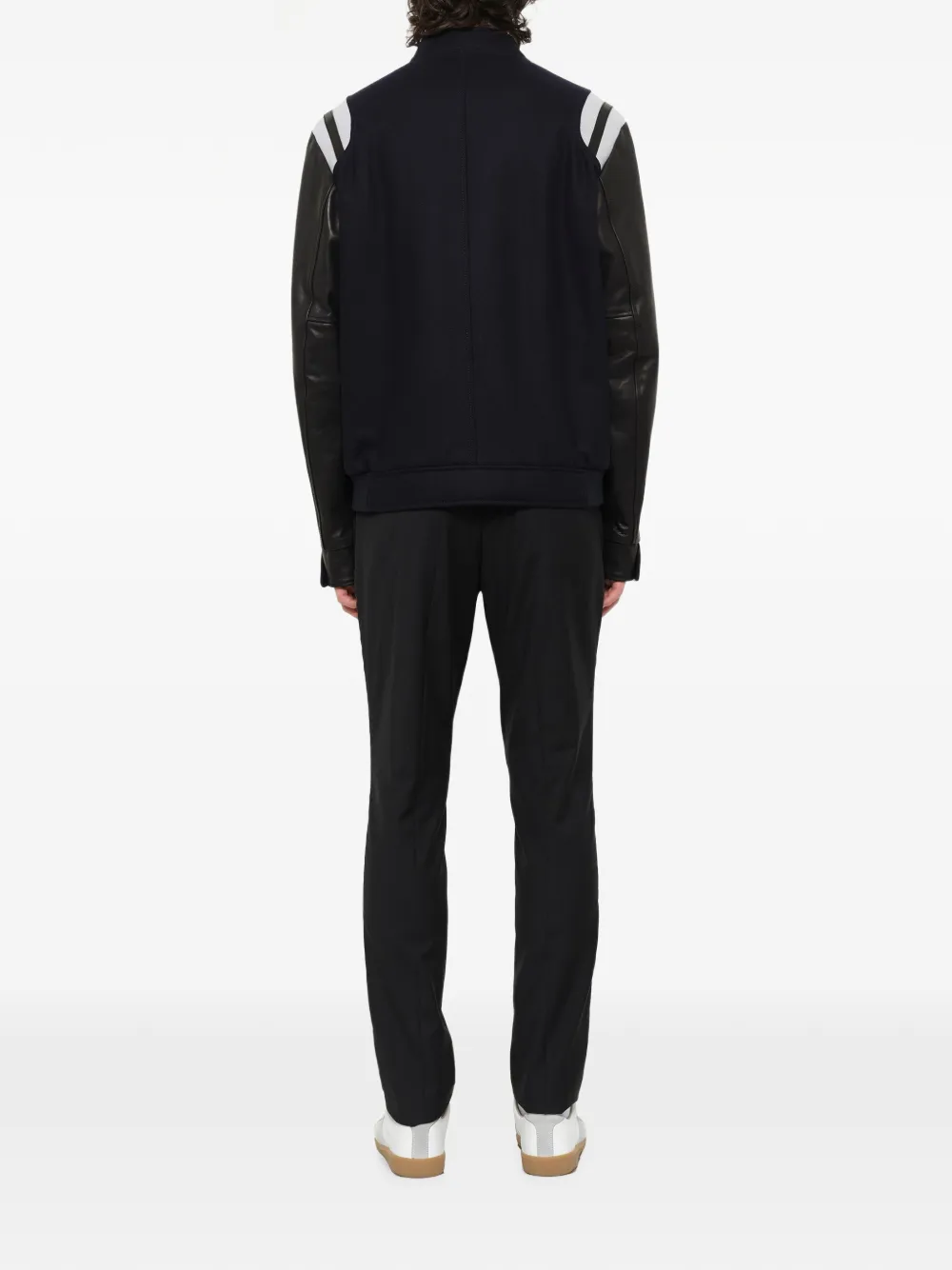 Lanvin Honkbaljack met kreeft-patch Blauw