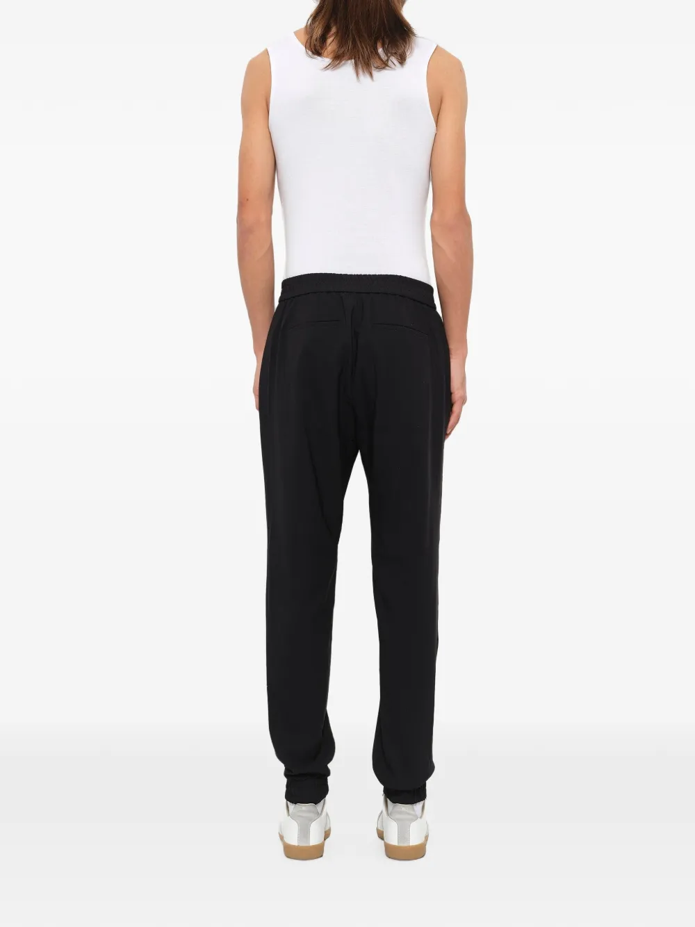 Juun.J Broek met elastische cuffs Zwart