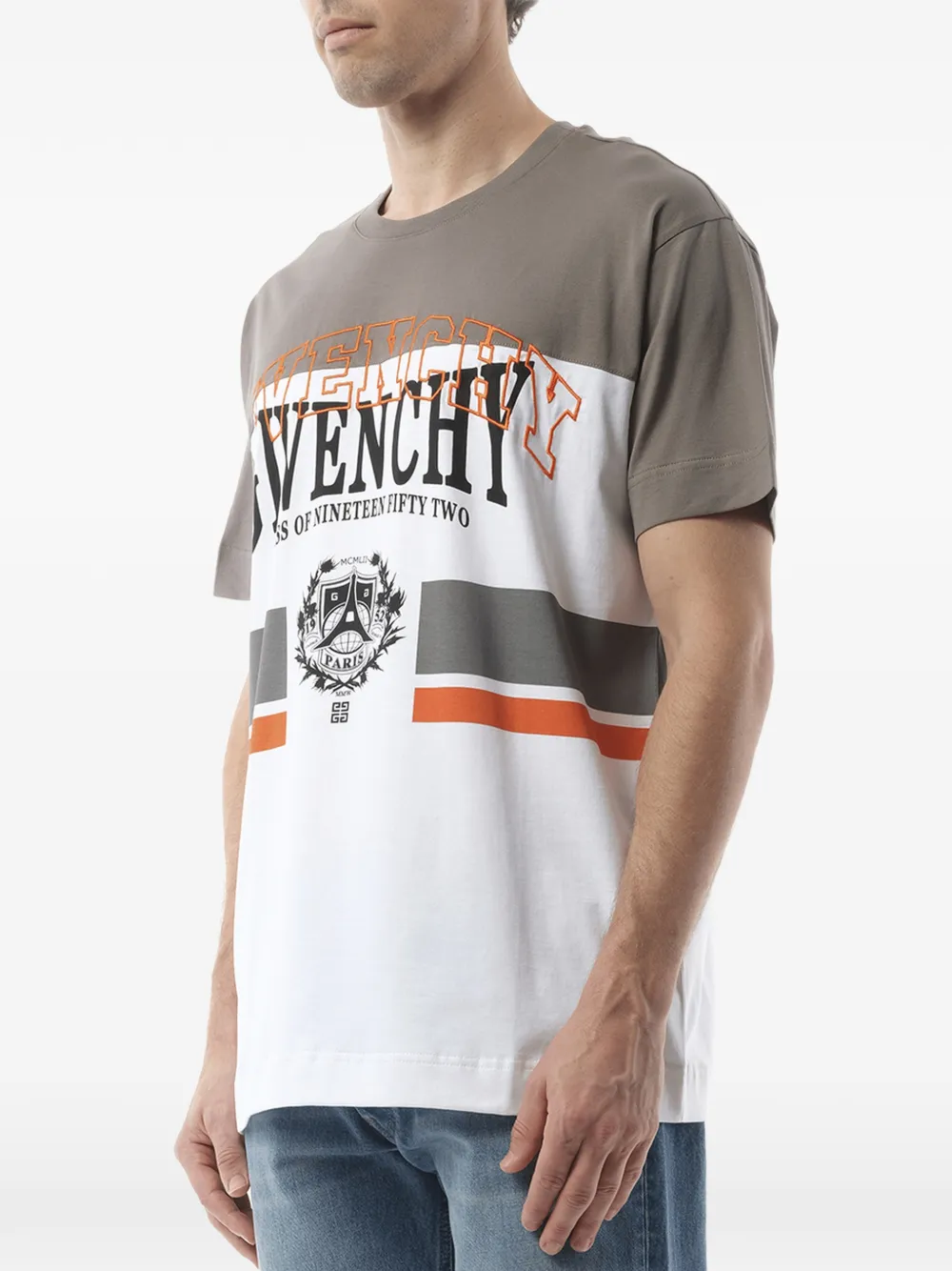 Givenchy Gestreept T-shirt met print Wit