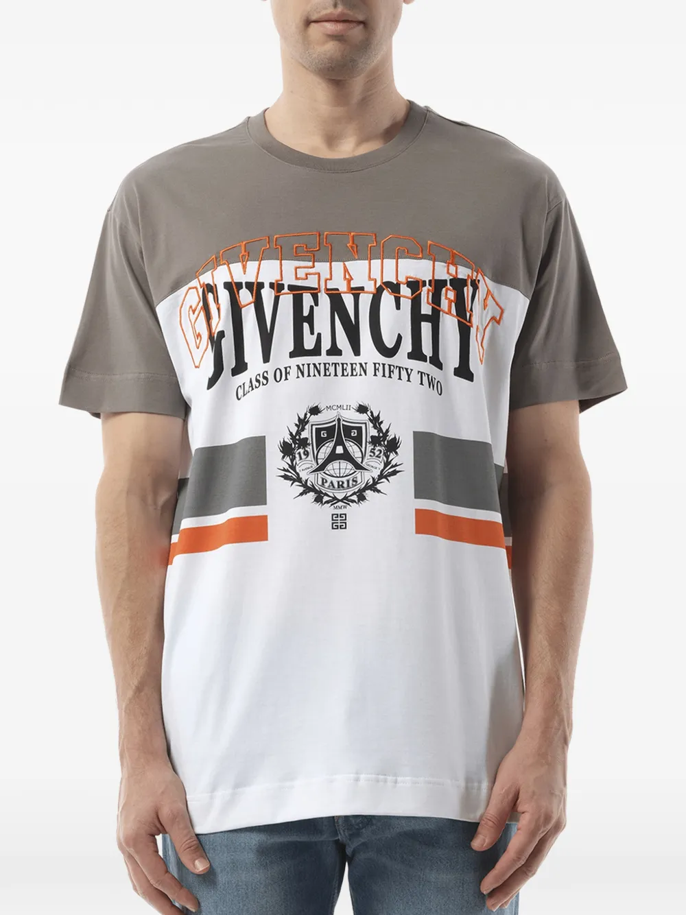 Givenchy Gestreept T-shirt met print Wit