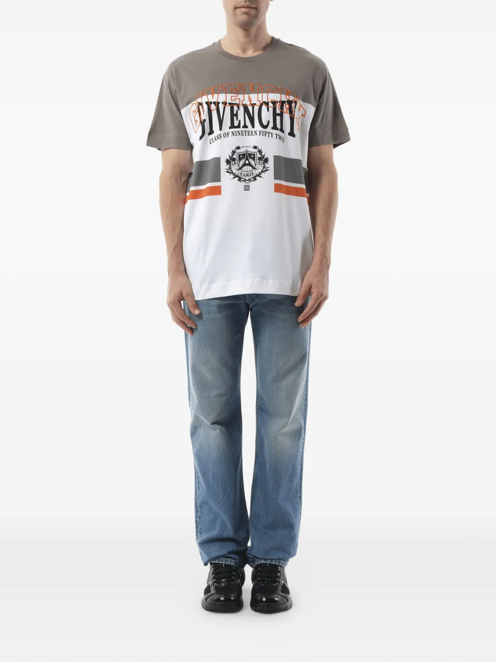Givenchy Gestreept T-shirt met print Wit