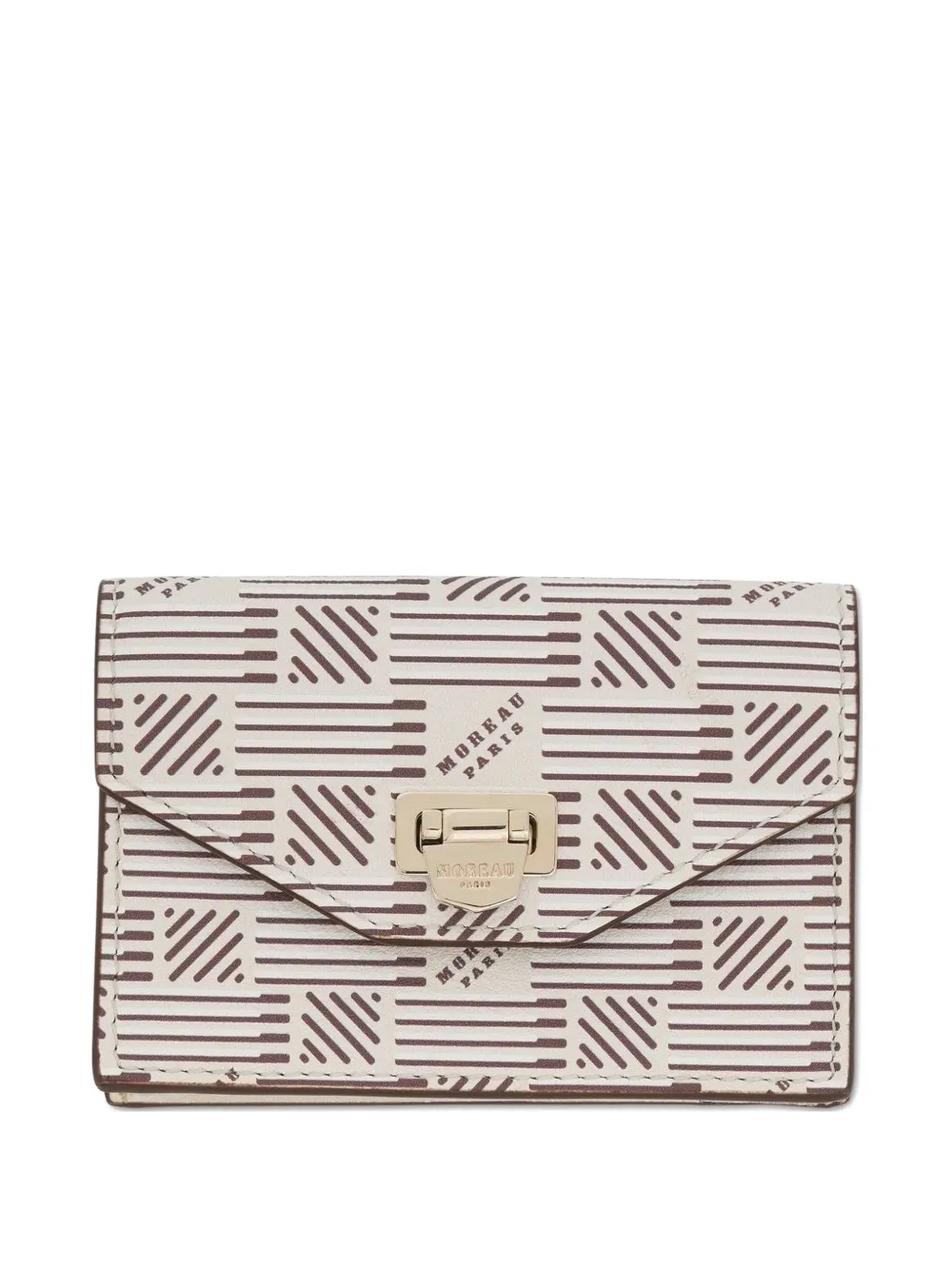 Moreau logo-print wallet - Toni neutri