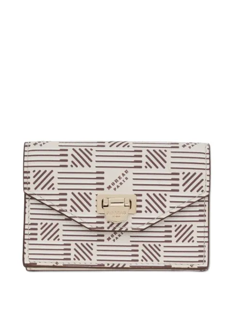 Moreau logo-print wallet