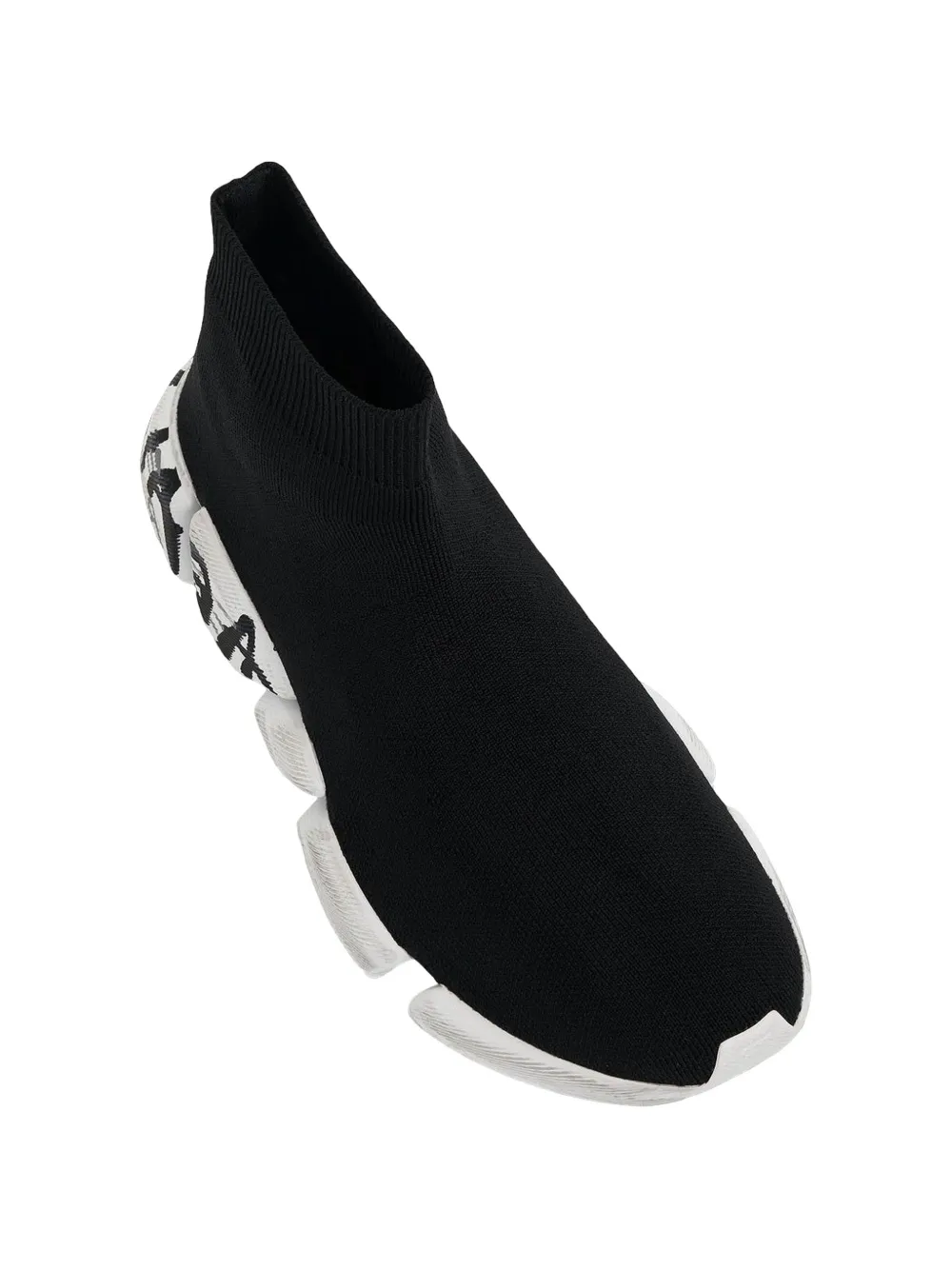 Balenciaga Speed 2.0 graffiti sneakers Zwart