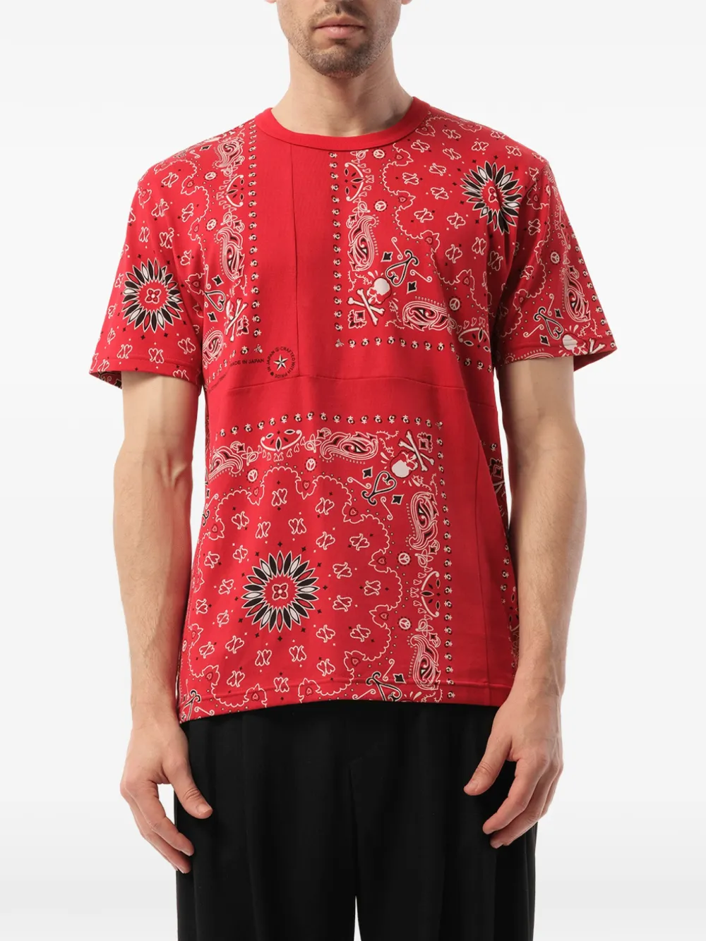 Mastermind Japan bandana-print T-shirt - Rot