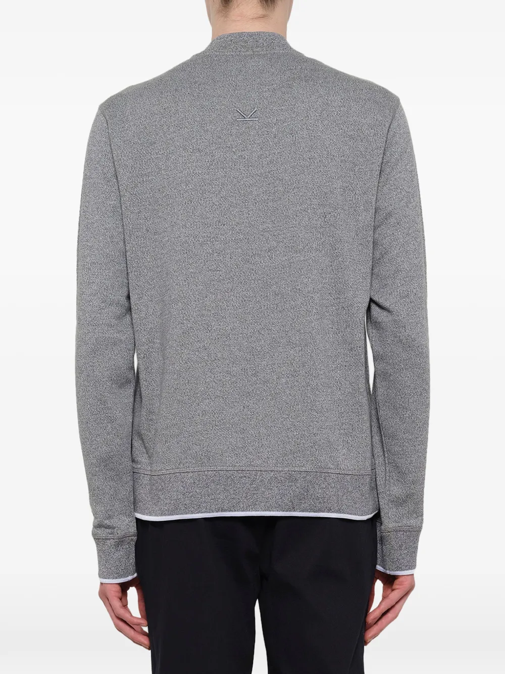 Kenzo Bomberjack met tijgerpatch en rits Grijs