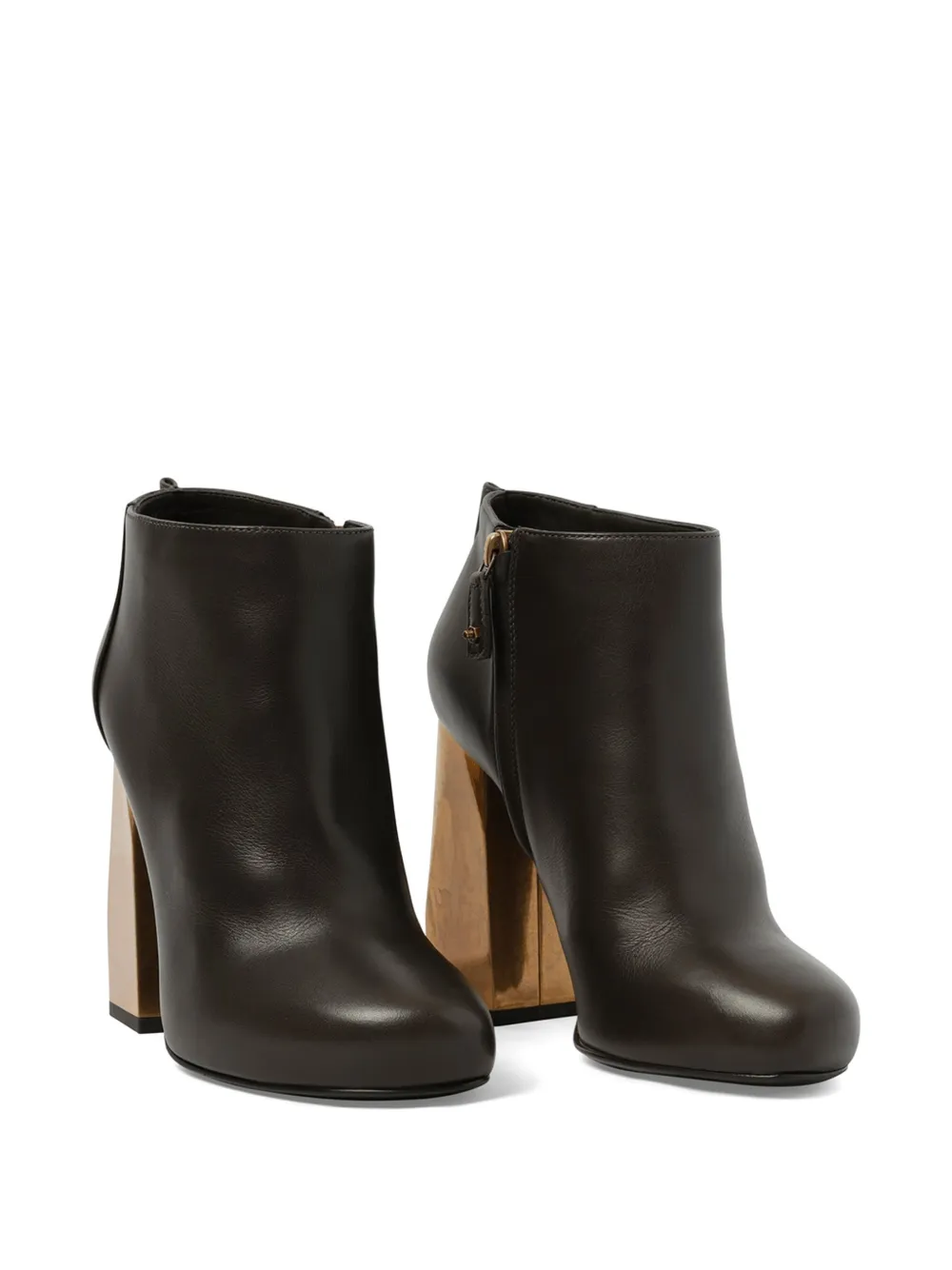 Lanvin sculptural-heel ankle boots Zwart