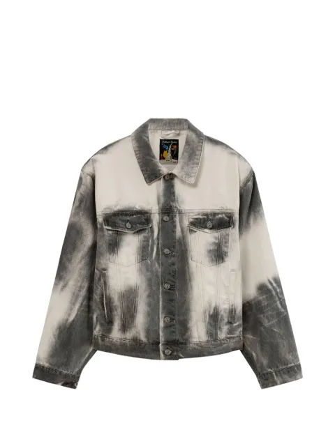 KidSuper White Washed Doves denim jacket