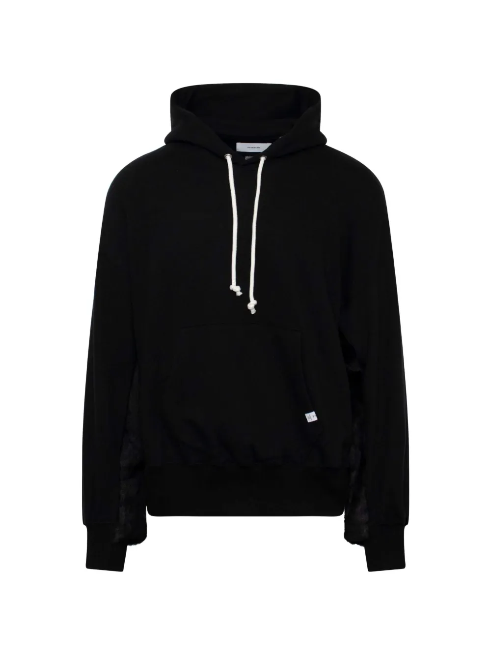 Facetasm faux-fur hoodie - Black