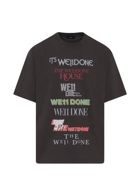 We11done graphic-logo T-shirt