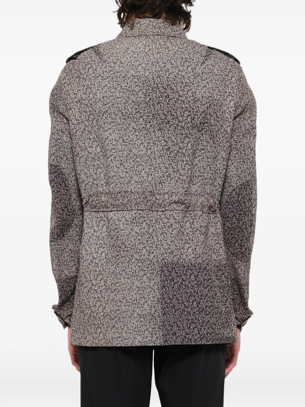 Lanvin Safari jack met verwassen effect Blauw