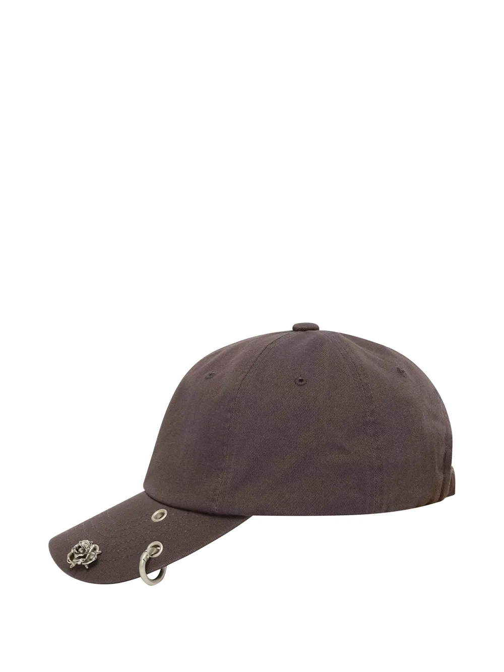 We11done Spike Rose cap - Marrone