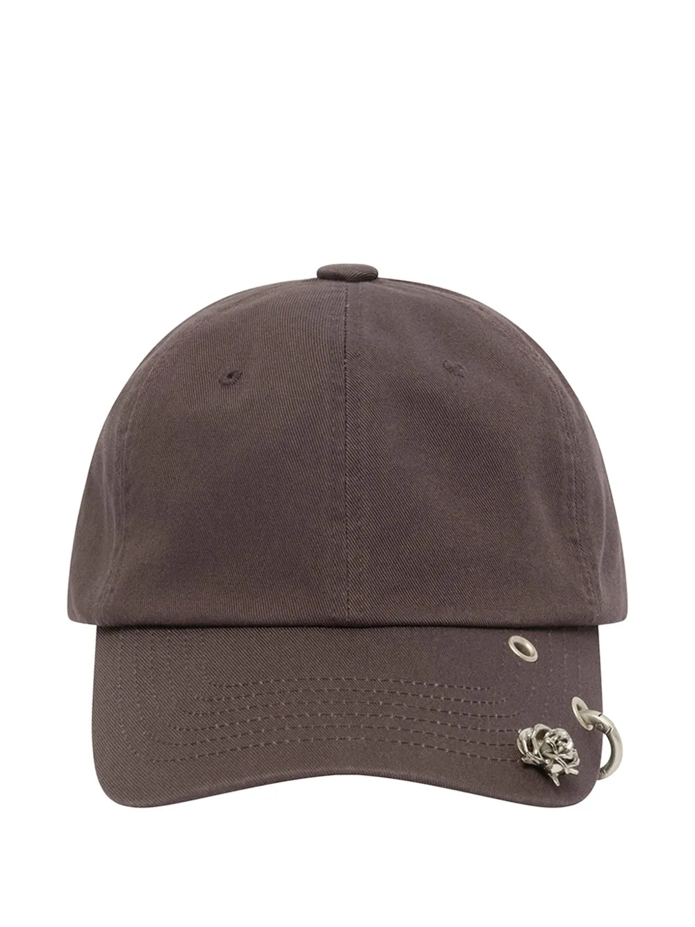We11done Spike Rose cap - Marrone