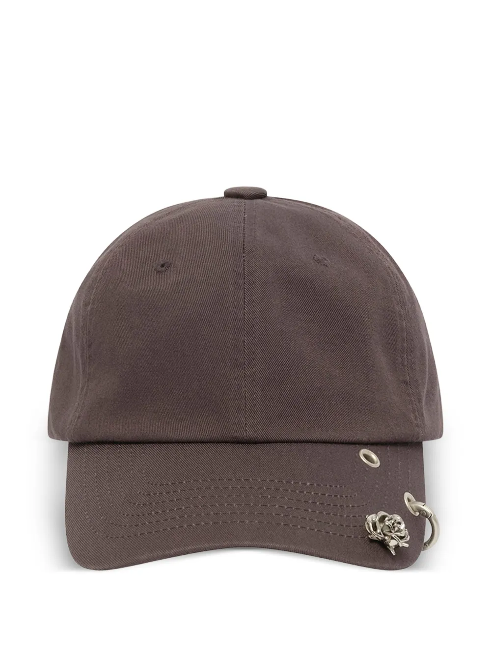 We11done Spike Rose cap - Marrone