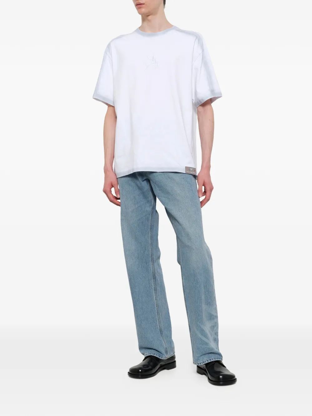 Feng Chen Wang T-shirt met geborduurd logo Wit