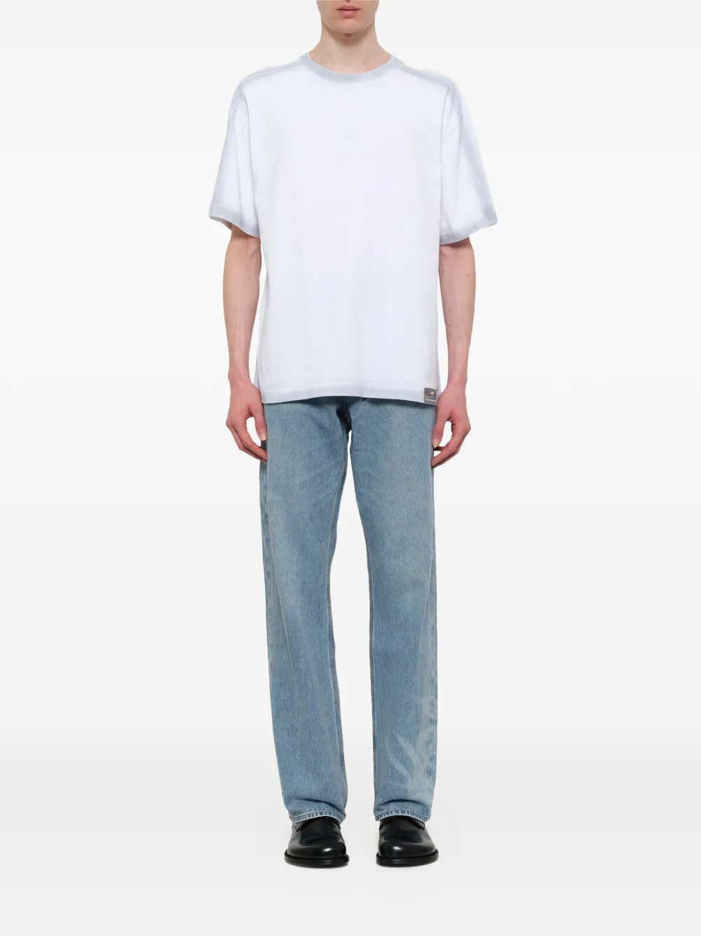 Feng Chen Wang T-shirt met geborduurd logo Wit