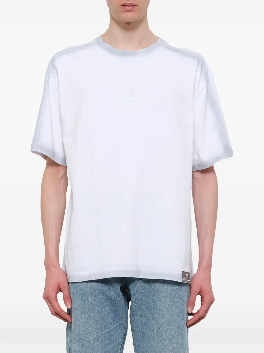 Feng Chen Wang T-shirt met geborduurd logo Wit