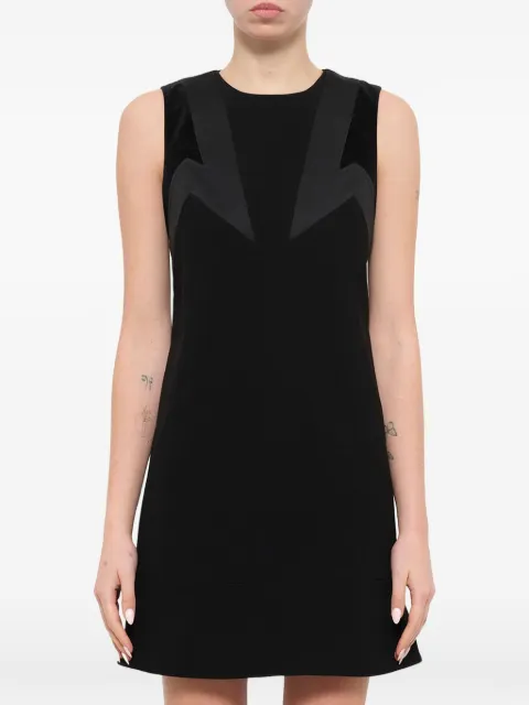 Neil Barrett lightning-bolt panelled mini dress