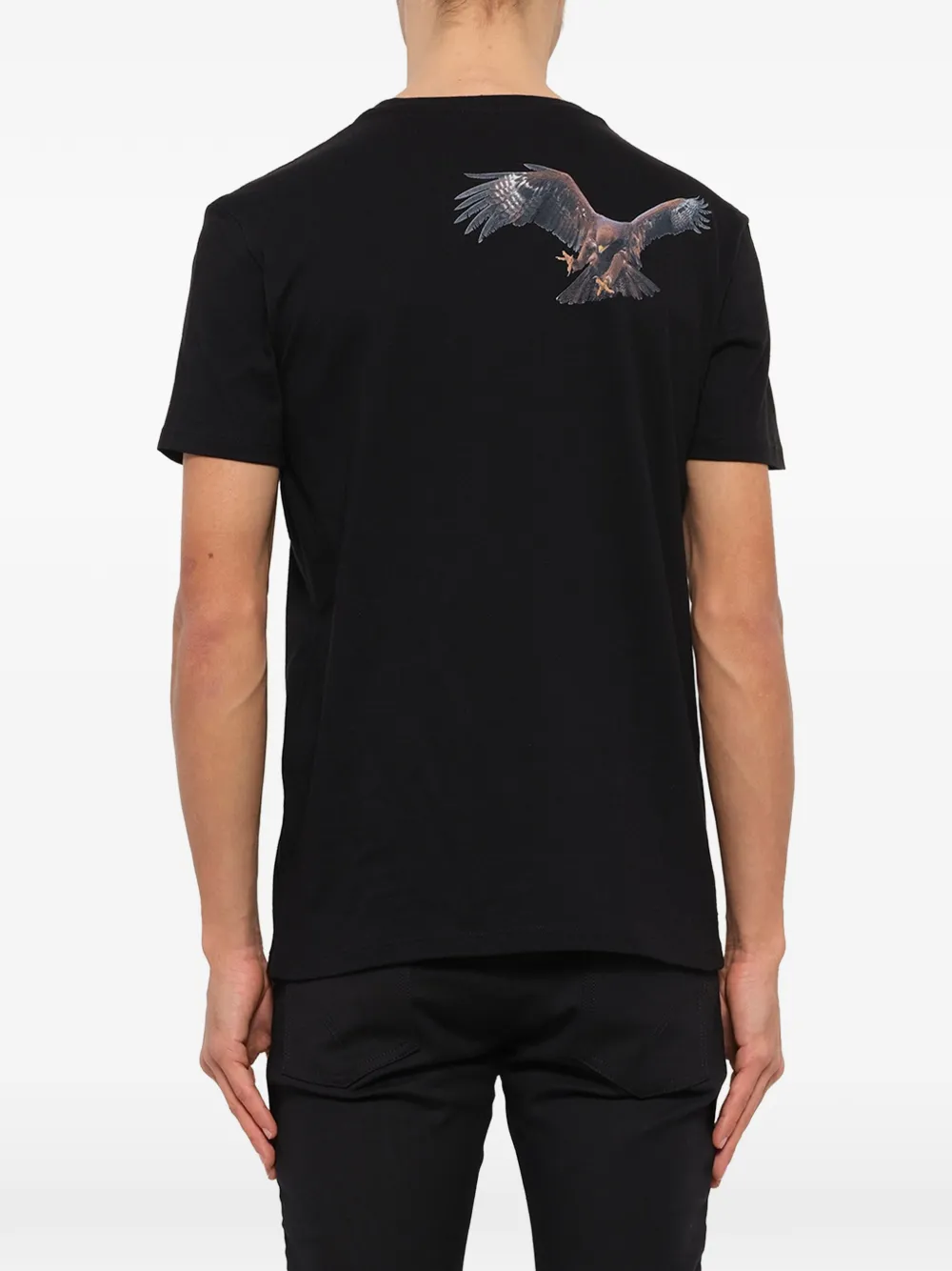 Neil Barrett T-shirt met adelaarprint Zwart