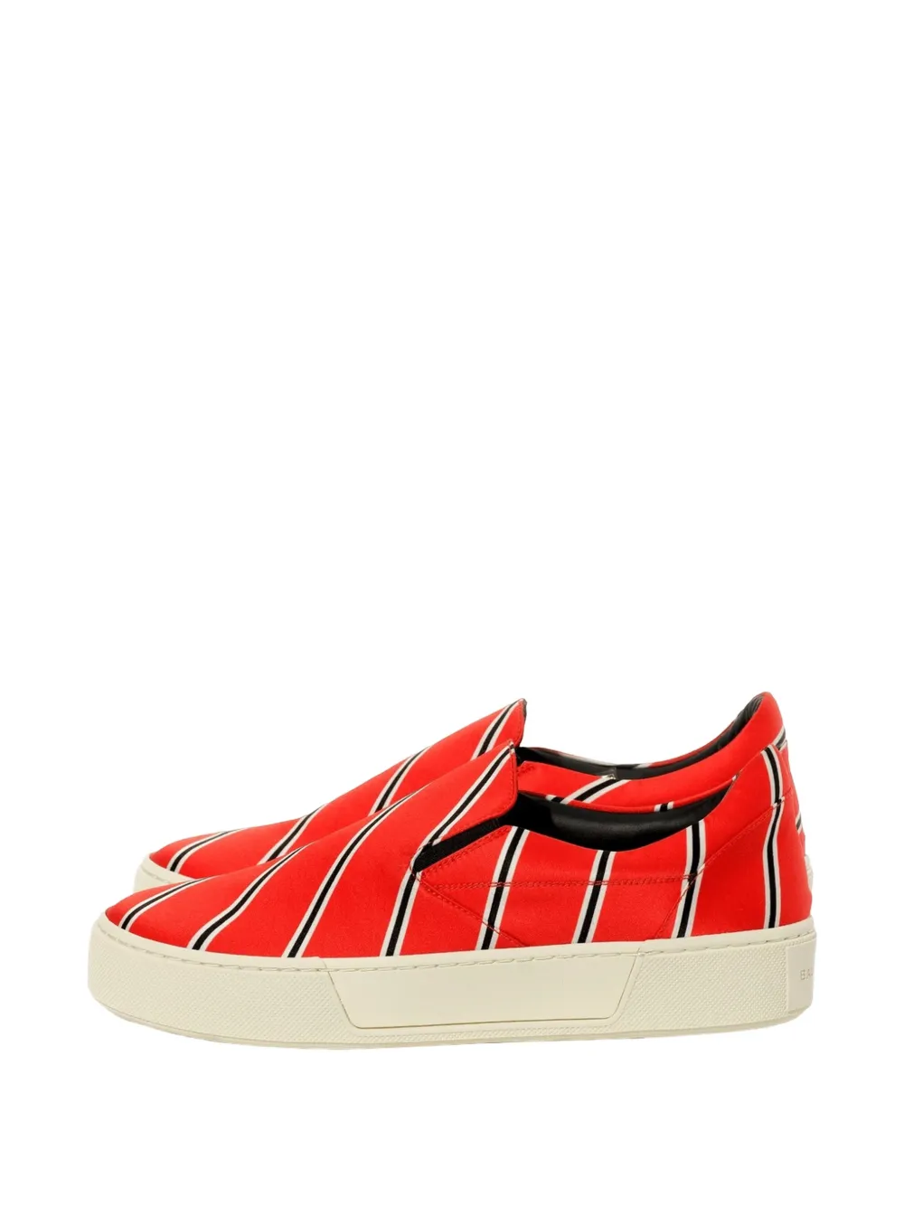 Balenciaga striped slip-ons - Rosso