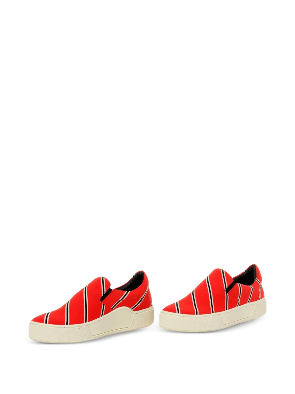 Balenciaga striped slip-ons Rood