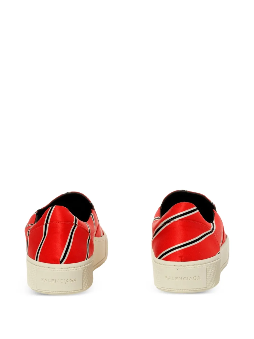 Balenciaga striped slip-ons Rood