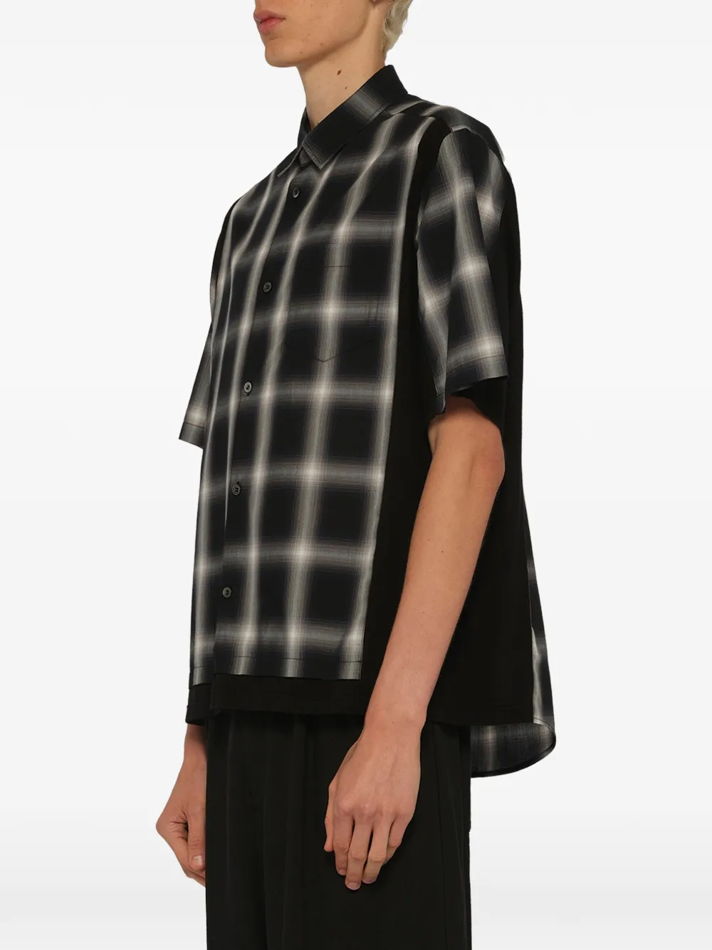 Undercover Combo geruit overhemd Zwart