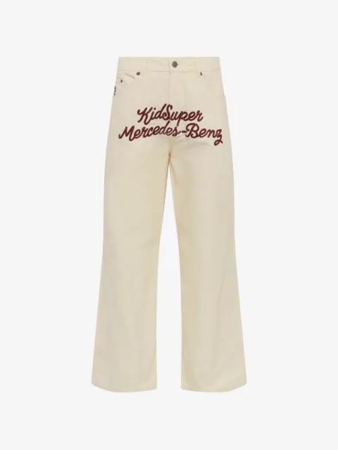 KidSuper x Mercedes-Benz embroidered straight-leg trousers