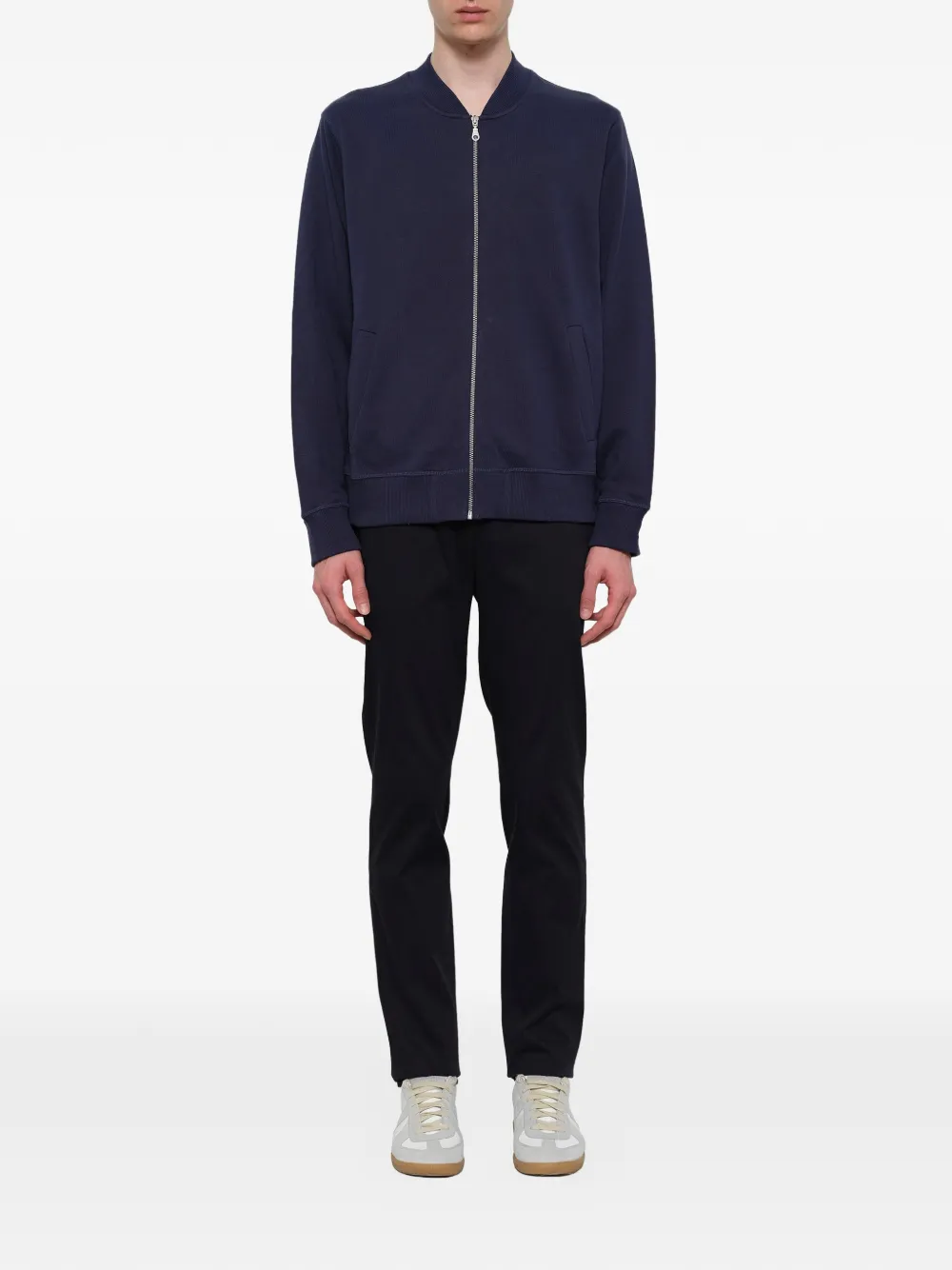 Kenzo Sweater met geborduurde tijger en ritssluiting Blauw