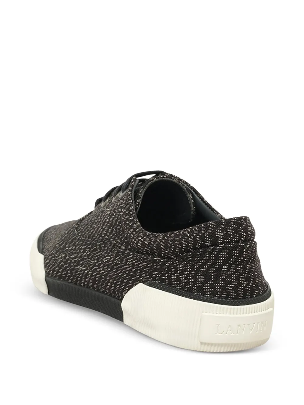 Lanvin Oxford lace-up sneakers Zwart