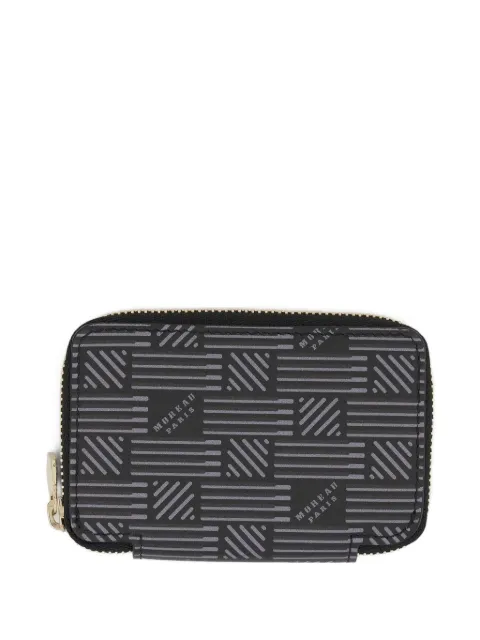 Moreau monogram-print zip-around wallet