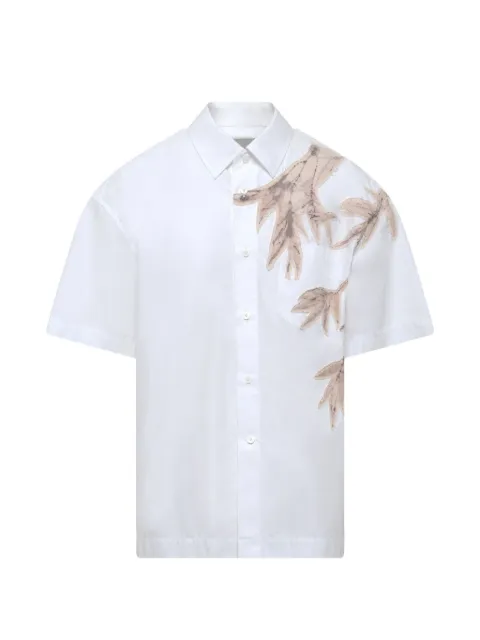 Feng Chen Wang bamboo-print short-sleeve shirt