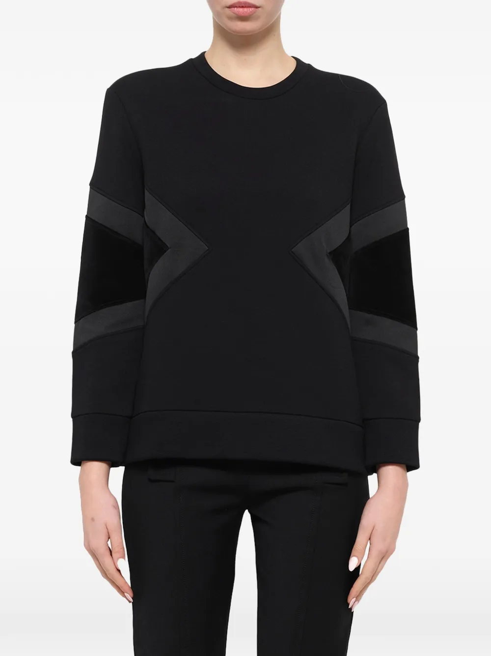 Neil Barrett panelled sweatshirt - Nero