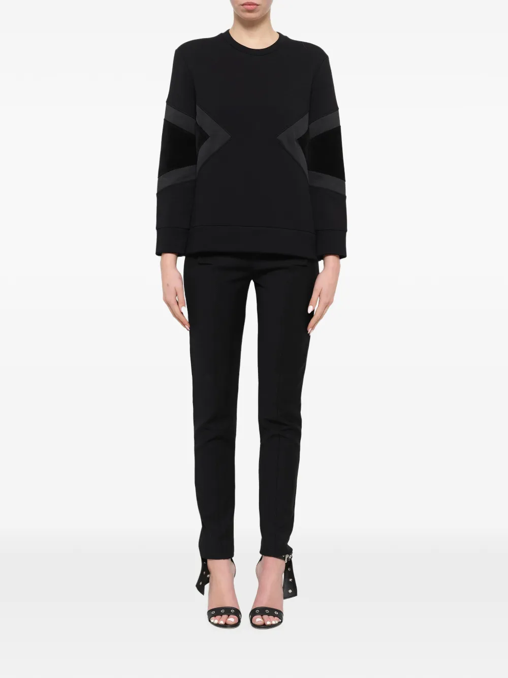 Neil Barrett Sweater met vlakken Zwart