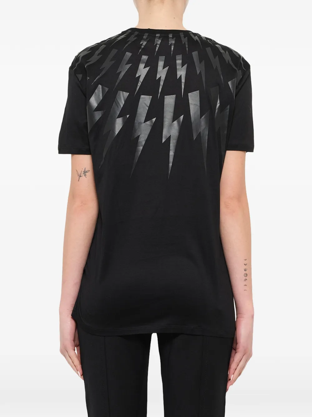 Neil Barrett T-shirt met grafische print Zwart