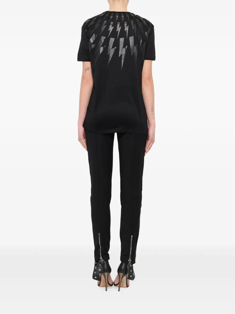 Neil Barrett T-shirt met grafische print Zwart