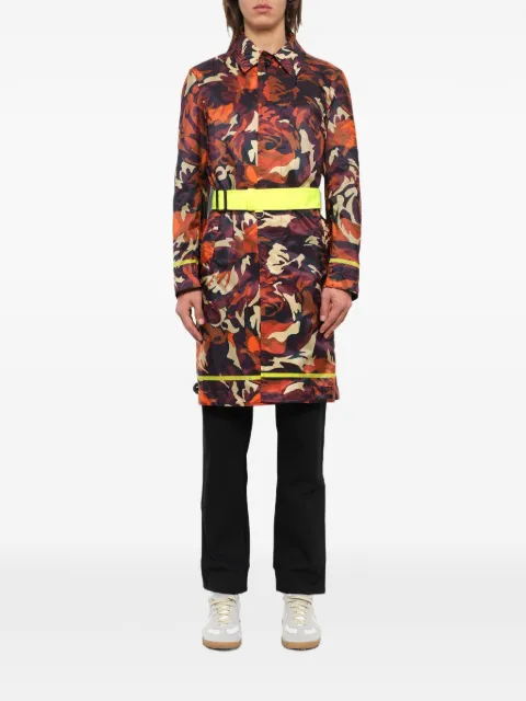 Alexander McQueen camouflage-print belted coat
